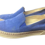 TODS Suede Espadrilles Size: EU38,US 7.5 Blue Photo 0