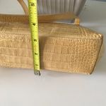 Lamarthe Vintage  Purse Clutch Bag Gold Matte Crocodile Pattern Shoulder Bag Photo 7