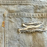 Levi's VTG Orange Tag Levi’s Denim Cutoff Shorts 35” Waist Relaxed Western Grunge Photo 2