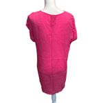 Johnny Was  Pink Embroidered Cutwork Tunic Top Size M‎ Boho Floral Eyelet Resort Photo 1