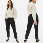 Everlane • The Dream Pant black pull-on ponte knit tapered cropped ankle Photo 11