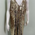 Loft  Sequin Golden Beauty Mini Dress - HOCO PROM* size 10 Photo 1