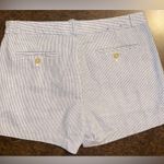 Banana Republic Linen Blend Striped Shorts with Front Built-in Belt - si… Photo 4