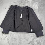 Chico's Quilted Jacket Womens Size 1 Medium Black Tweed Trim Lightweight NWT Photo 3