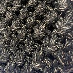 Vintage Lurex Black and Gold Macrame/Crochet Clutch Photo 9