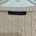 Brandy Melville  WOMENS V NECK CABLE KNIT SWEATER LIGHT PINK ONE SIZE Photo 1