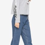 Disney Mickey Mouse Cropped Jersey Hoodie Photo 1