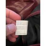 Zeagoo Skirt Womens Large Burgundy Faux Leather Mini Zip Back Lined Bodycon Red Photo 4