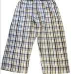 Jockey Plaid 100% Cotton Pajama Pants Blue Size L Photo 2