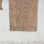 Vintage 1990s The Limited Animal Print Maximal Suede Leather Jacket Size Small Brown Photo 4