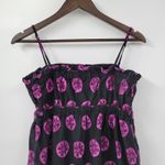 Free People  Leanna Dress Womens M Black‎ Purple Bandeau Summer Boho Empire Photo 4