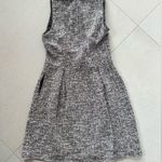 Loft ANN TAYLOR Elegant Black and White BOUCLE Tweed Dress Size 2 with pockets Photo 1