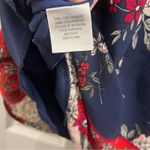 Miami  Women’s Navy Blue Floral Sleeveless Dress Sz Medium Photo 7