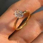 25 Sterling Silve 1 CT Zircon oval engagement ring size 5 Gold Photo 1