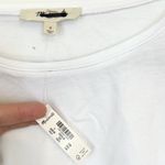 Madewell NWT White Puff-Sleeve Drop-Shoulder Knit Top - Size: Small Photo 4
