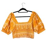 Cleobella Everly Coastal Orange Tiered Ruffle Boho Midi Skirt & Top Co-ord M/L Photo 3