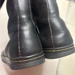 Dr. Martens  Air Wair Stratford Black Floral Foldover Leather Combat Boots Size 8L Photo 4