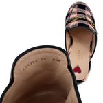 Gucci Tweed Calfskin Trim Damier Princetown Slippers Black Pink Multicolor Photo 8