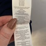 Michael Kors  Navy Blue Short Sleeve T Shirt Asymmetrical Pocket Roll Tab Small S Photo 6