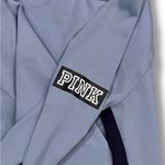 PINK - Victoria's Secret Victorias Secret PINK Ultimate Deep Zip Graphic Pullover Jacket Blue Medium Photo 3