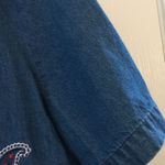 Allison Daley FINAL MARKDOWN  embroidered denim blouse large Photo 4