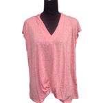 Matilda Jane  Folly Beach Knot Front Top Pink Womens Large V Neck Casual Fit Tops Photo 8