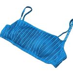 SALT + COVE Ribbed Knit Bikini Bralette Tank Style Swim Top Padded Blue NWT XS Photo 2