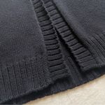 barney's new york Barneys Cotton Cashmere Black Knit Short Sleeve Shrug Cardigan Sweater - Medium Photo 4