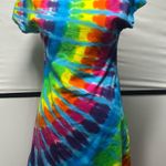 Liquid Blue Tie-dye T-shirt Dress Photo 0