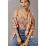 Anthropologie ‎ Pilcro Rainbow Smocked Crop Tube Top Size M Photo 1