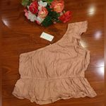 Pink Rose  One Shoulder Top Size Large Photo 1