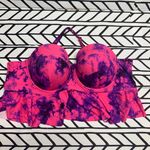 Torrid  Pink and Purple Tie Dye Peplum Bikini Top- 3 Photo 2