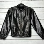 Paige Rosie HW x Kimi Bomber Jacket Gray Metallic Size Medium Photo 0