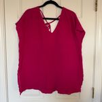 Kona Sol  Fuchsia Pink Beach Coverup Shirt Size Large Photo 1