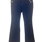 White House | Black Market Skinny Flare Jeans Mid Rise Dark Wash Women’s Size 10 Photo 0