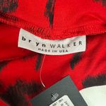 Bryn Walker  Sloan Skirt Stretch Jersey Pencil Midi Floral Red Pull On Medium NWT Photo 3