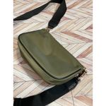 Like Dreams Olive Green Nylon Crossbody Bag Set Gold Tone Hardware Handbag Purse Photo 7