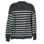 Styles & Co Size Large Polyester Long Sleeves Stripe Sweater Grey Gray Photo 3