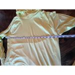 Nine West Active Cowl Neck Pullover Women XL Yellow Comfy Athleisure Lounge Top Photo 3