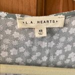 LA Hearts L.A. Hearts Size XS Extra Small Women's Teen Green Floral Wrap Dress Photo 4