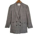 Emerson Fry Women’s Black White Plaid Lee Blazer Jacket 00 Photo 2