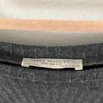 ZARA  dark grey ribbed sweater short sleeve dress in size Medium Photo 2