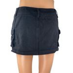 Edikted Women's Black Pockets Zip Mini Pencil Bodycon Denim Jeans Cargo Skirt S Photo 2