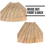 VINTAGE 1980'S YELLOW AND WHITE GINGHAM PRINT PLEATED A Photo 8