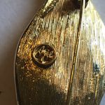 Angel Brand Elegant Vintage Gold Tone CZ Rhinestone Retro Boho Brooch Photo 6