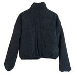 Wild Fable Black Corduroy Cropped Puffer Coat Photo 2