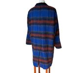 Free People Plaid Long & Lean Overcoat, Sz L Photo 6