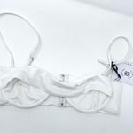 Revel Rey Ezra Bikini Top in Iridescent White Lurex Photo 2