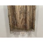 Matini Y2K Gun Metal Beaded Gold Gown Prom Dress Size 8 NEW Photo 1