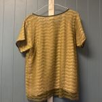 J. Crew Lace Overlay Blouse in Olive Moss Green Oversized Size M Medium Photo 5
